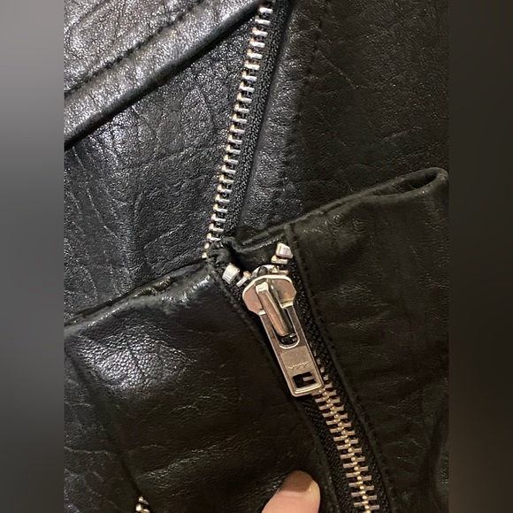 Mackage Pebbled Leather Moto Jacket - Size S - Picture 6 of 9